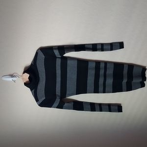 Striped Knited Turtle Neck Dress